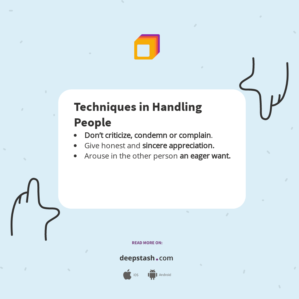 Techniques in Handling People - Deepstash