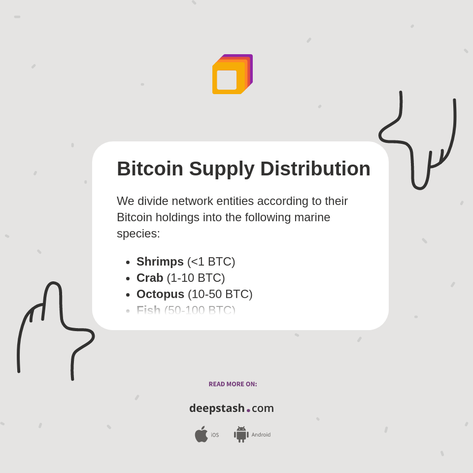 Bitcoin Supply Distribution - Deepstash