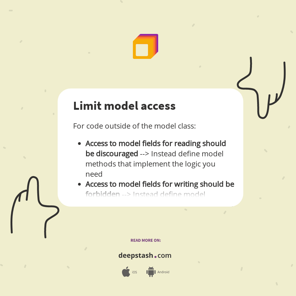 Limit model access - Deepstash