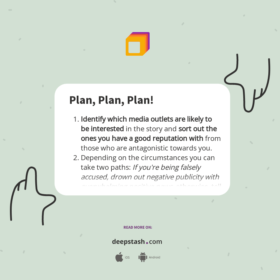 Plan Plan Plan Deepstash