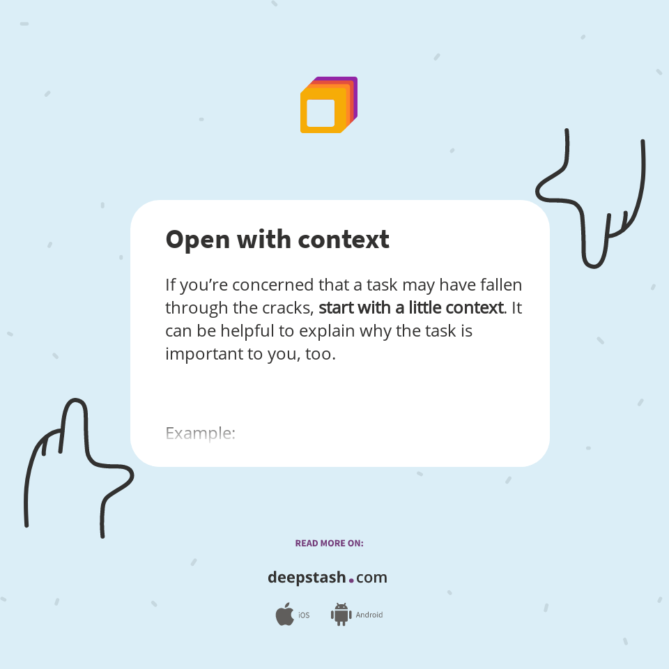 Open with context - Deepstash