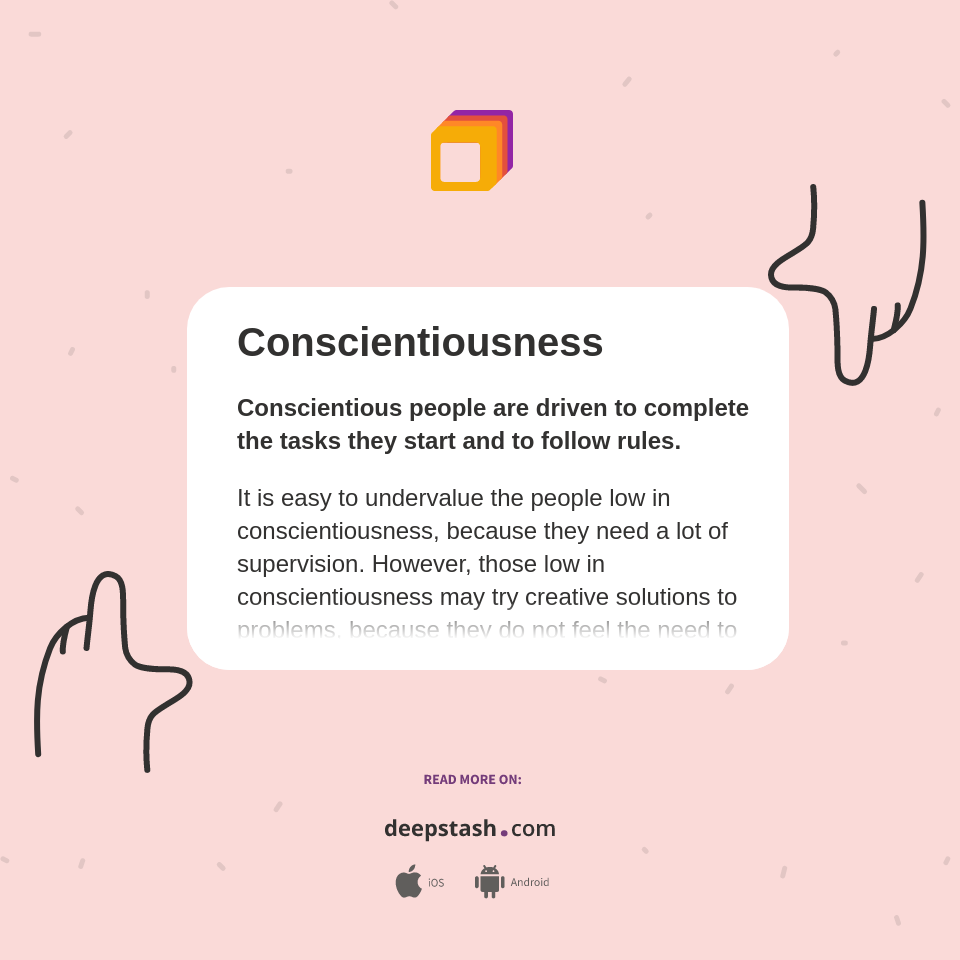 Conscientiousness Deepstash